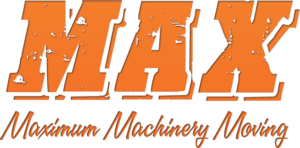 Max Machinery Moving Orange Logo